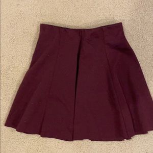 Brandy maroon skater skirt